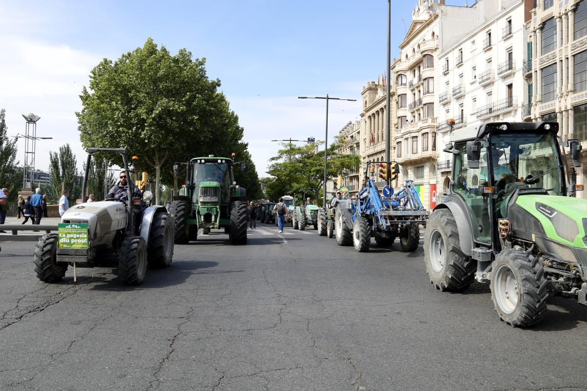 Tractorada en Lleida para pedir soluciones ante la sequía