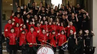 La Banda de Gaitas "Villa de Gijón", lista para brillar en Arabia Saudí: "Llevar hasta allí nuestra cultura será muy emotivo"