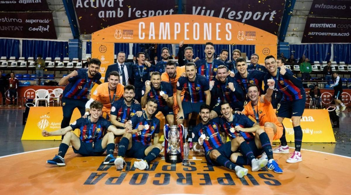 El Barça levantando la Supercopa de España de 2023