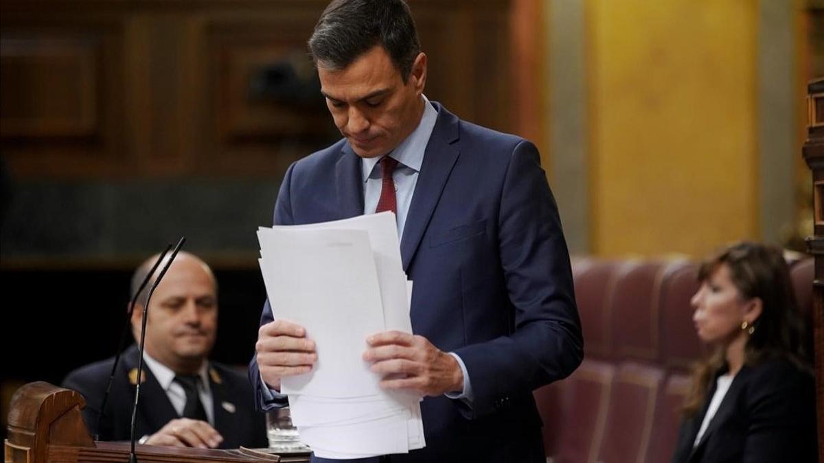 Pedro Sánchez en el Congreso