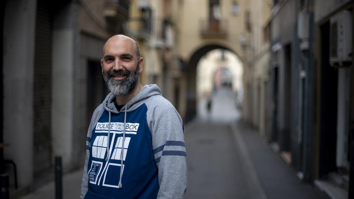 El escritor Marc Pastor, en Sant Andreu.