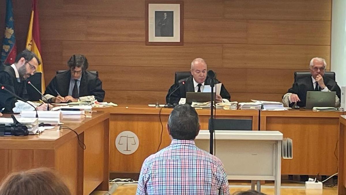 Imagen del procesado durante el juicio en la Audiencia Provincial.