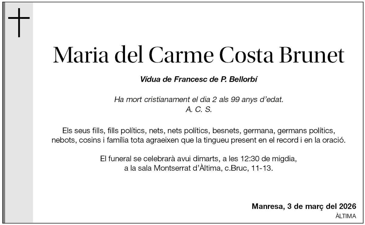 Maria del Carme Costa Brunet