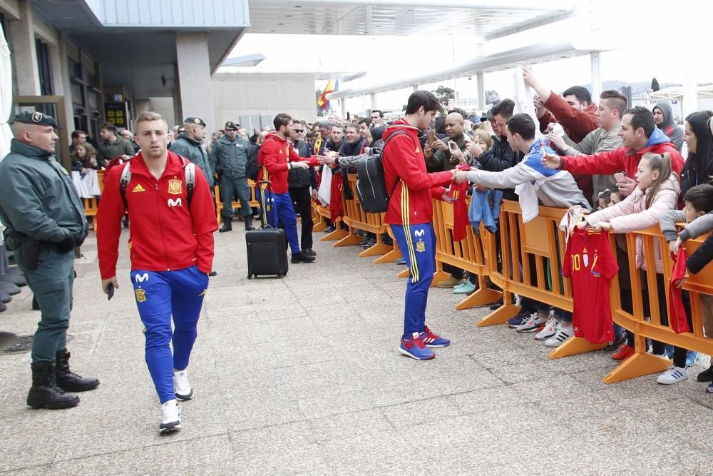 La selección española ya está en Asturias para su partido ante Israel