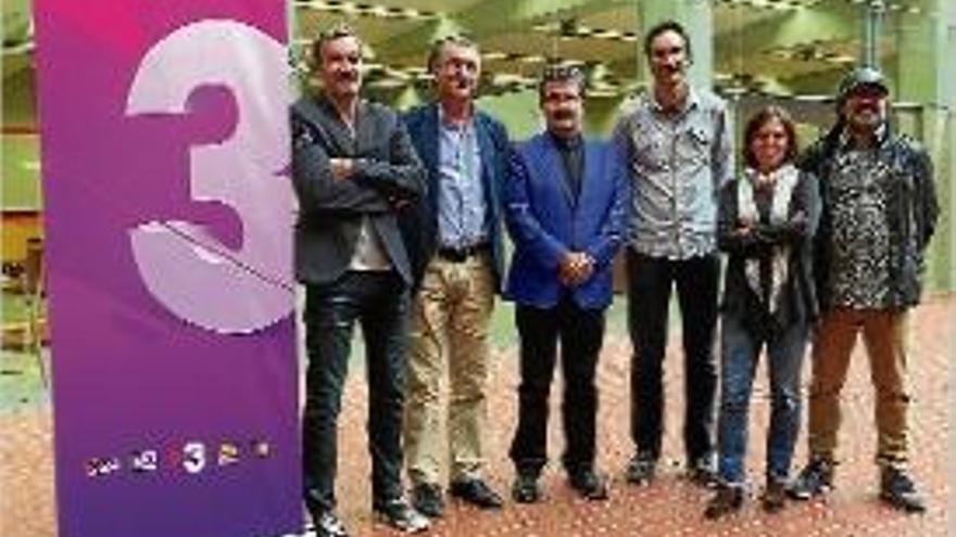 L&#039;equip del programa en la presentació celebrada ahir a Barcelona.