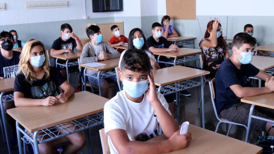 Una classe amb alumnes d&#039;ESO, en una imatge d&#039;arxiu