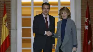 Cuando Aguirre fue a hablar de financiación con Zapatero