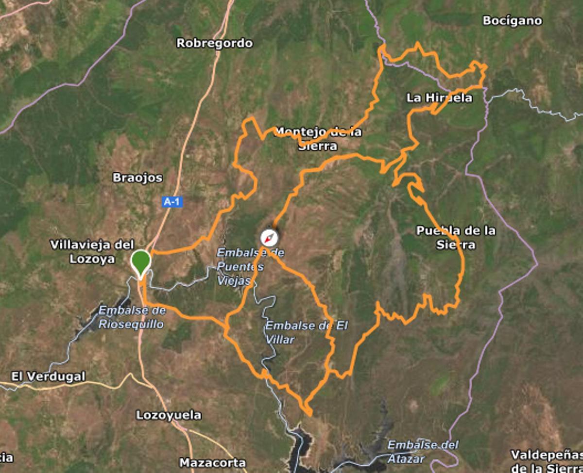 Itinerario 'Gran Fondo' de la Marcha Cicloturista 'Pueblos con Vida'
