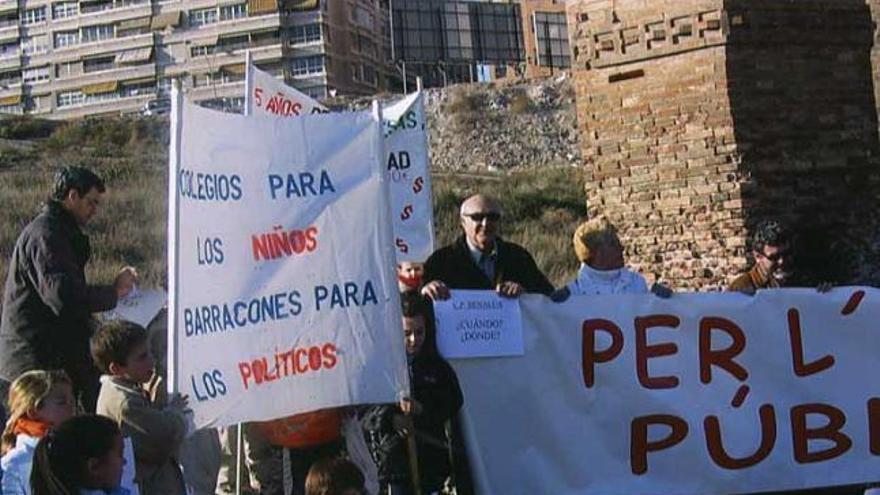 Una protesta de Movimiento por Benalúa, en imagen de archivo