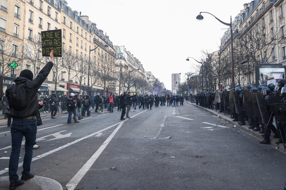 Jornada de huelgas y manifestaciones en Francia