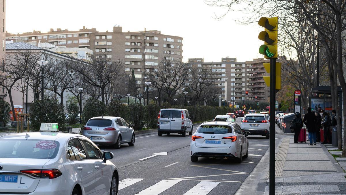 La avenida Cesáreo Alierta de Zaragoza, este pasado fin de semana.