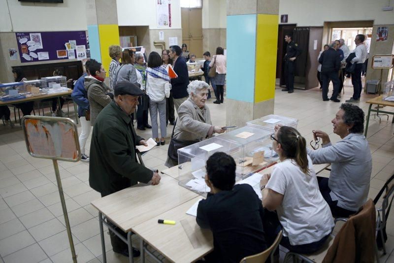 Jornada electoral en Aragón