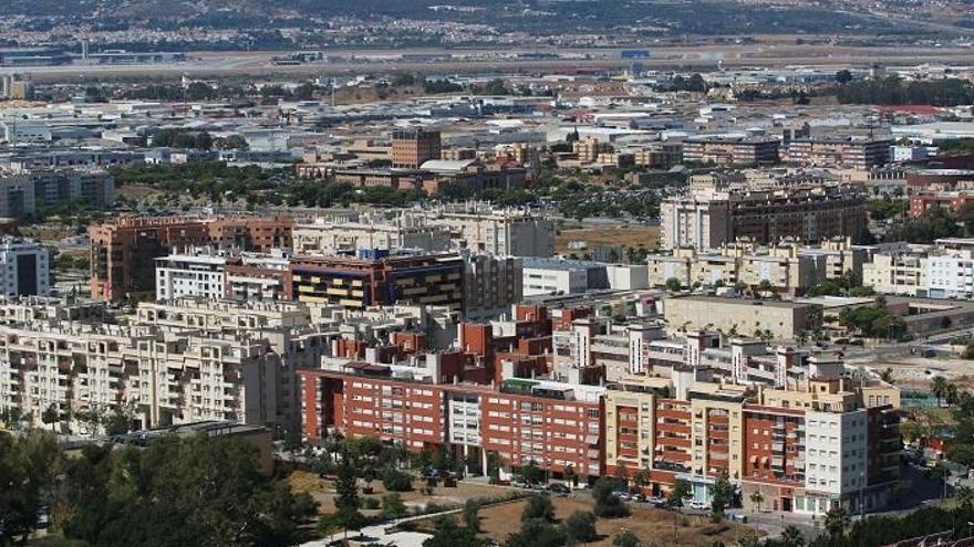 Imagen aérea del Distrito de Teatinos.