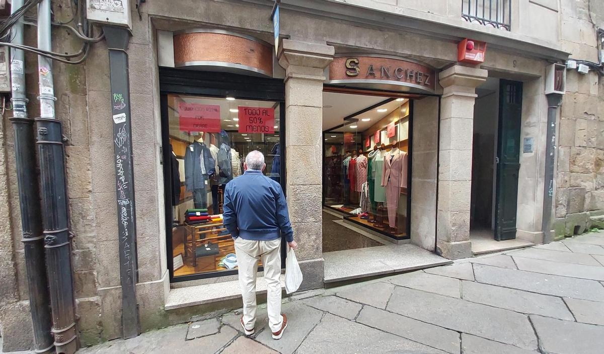 Confecciones Sánchez, uno de los locales de Santiago que cerró tras 79 años