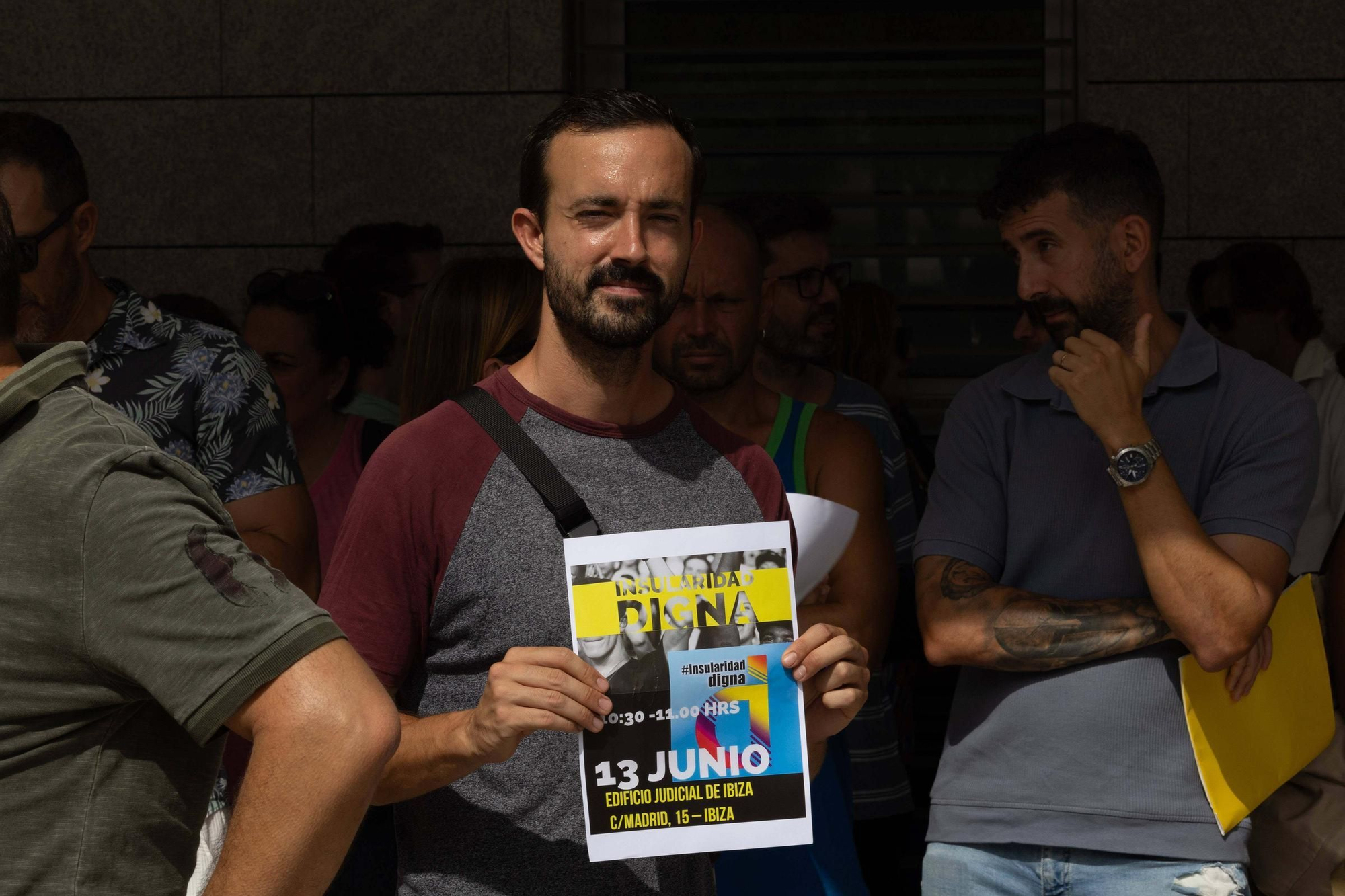 Concentración de funcionarios en Ibiza