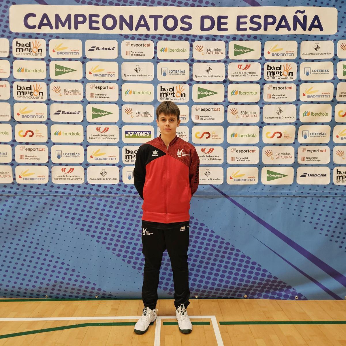 El setabense Arnau Ballester en el Campeonato de España Sub-15, en Granollers.