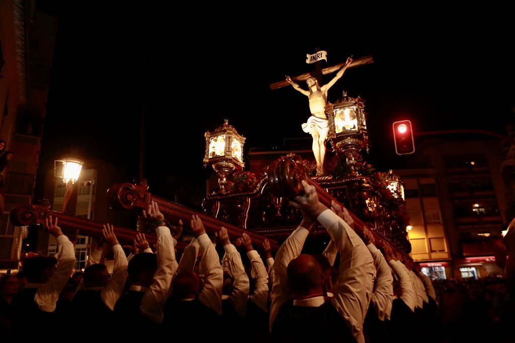 Imágenes del encuentro de las tres imágenes de la Archicofradía del Cristo de la Sangre de Lorca