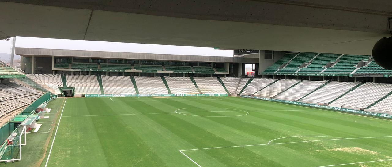 Una vista de El Arcángel, este jueves, que estará listo para el regreso del Córdoba CF.