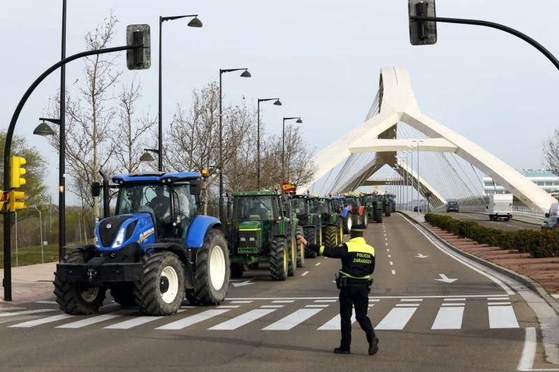 Tractorada en Zaragoza