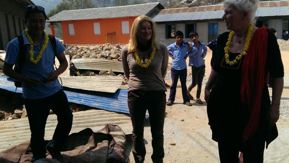 El matrimonio de Redondela en su viaje a Nepal.