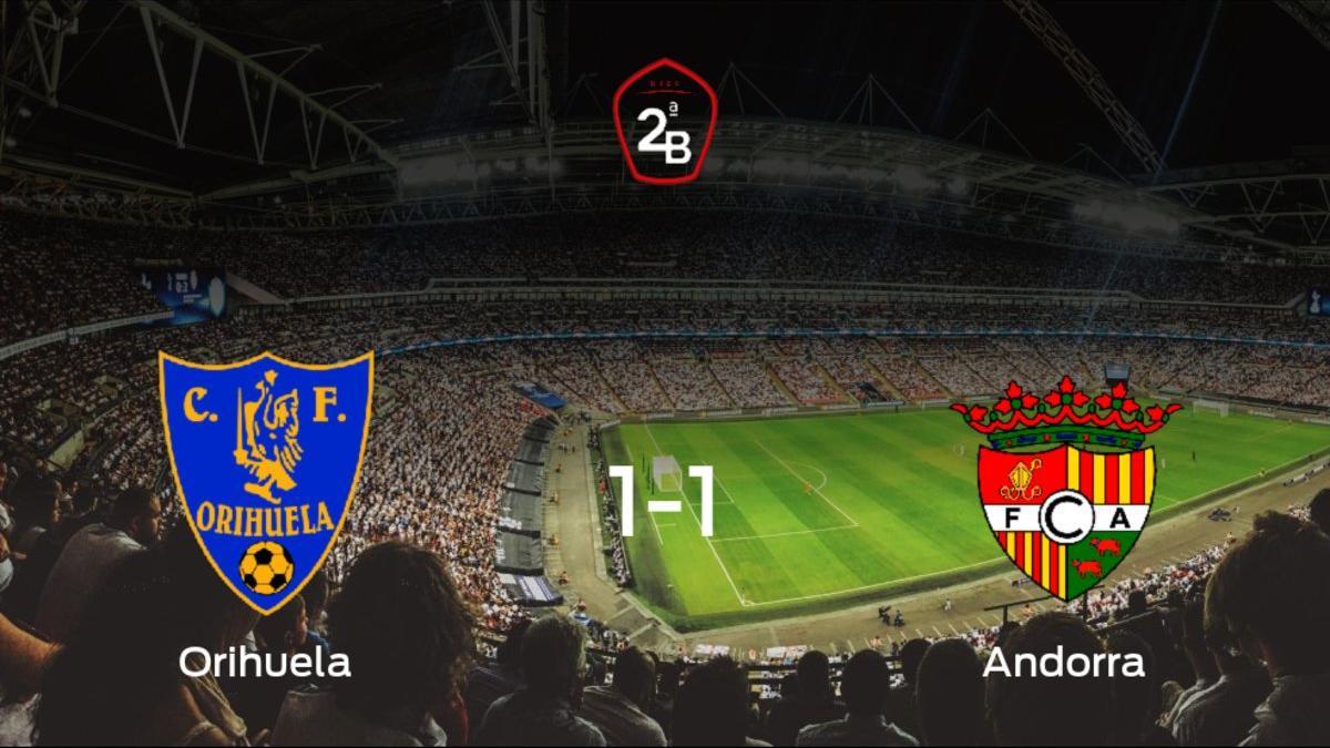 El Orihuela CF y el FC Andorra se reparten los puntos tras su empate a uno