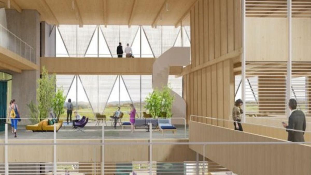 Imagen virtual del futuro edificio del Citic en la Ciudad de las TIC.