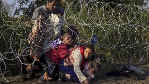 zentauroepp33590547 syrian migrants cross under a fence as they enter hungary at191107130504