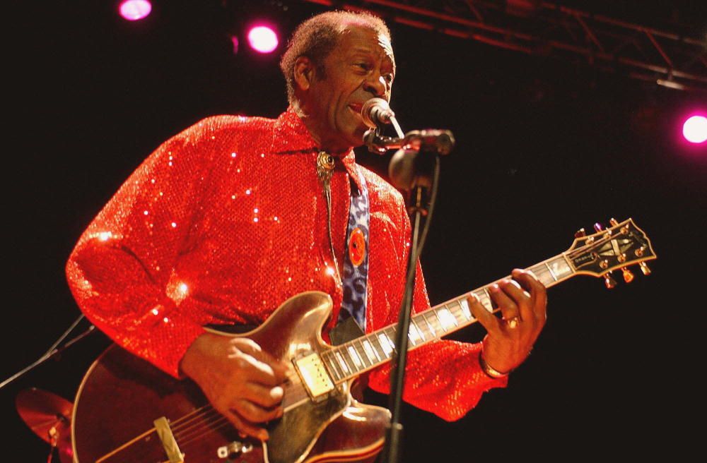 Chuck Berry en el Palacio de Congresos de Granada en 2005.