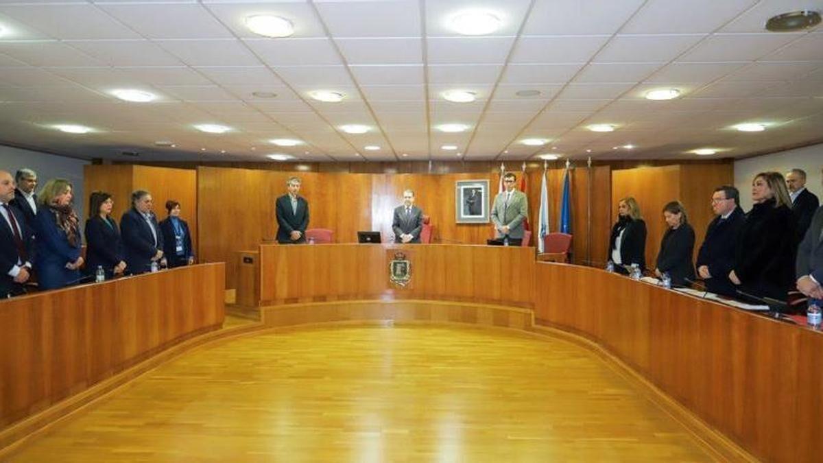 Un pleno anterior del Concello de Vigo.