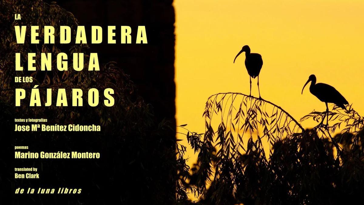 Cartel del libro que se presentará en Plasencia sobre aves.