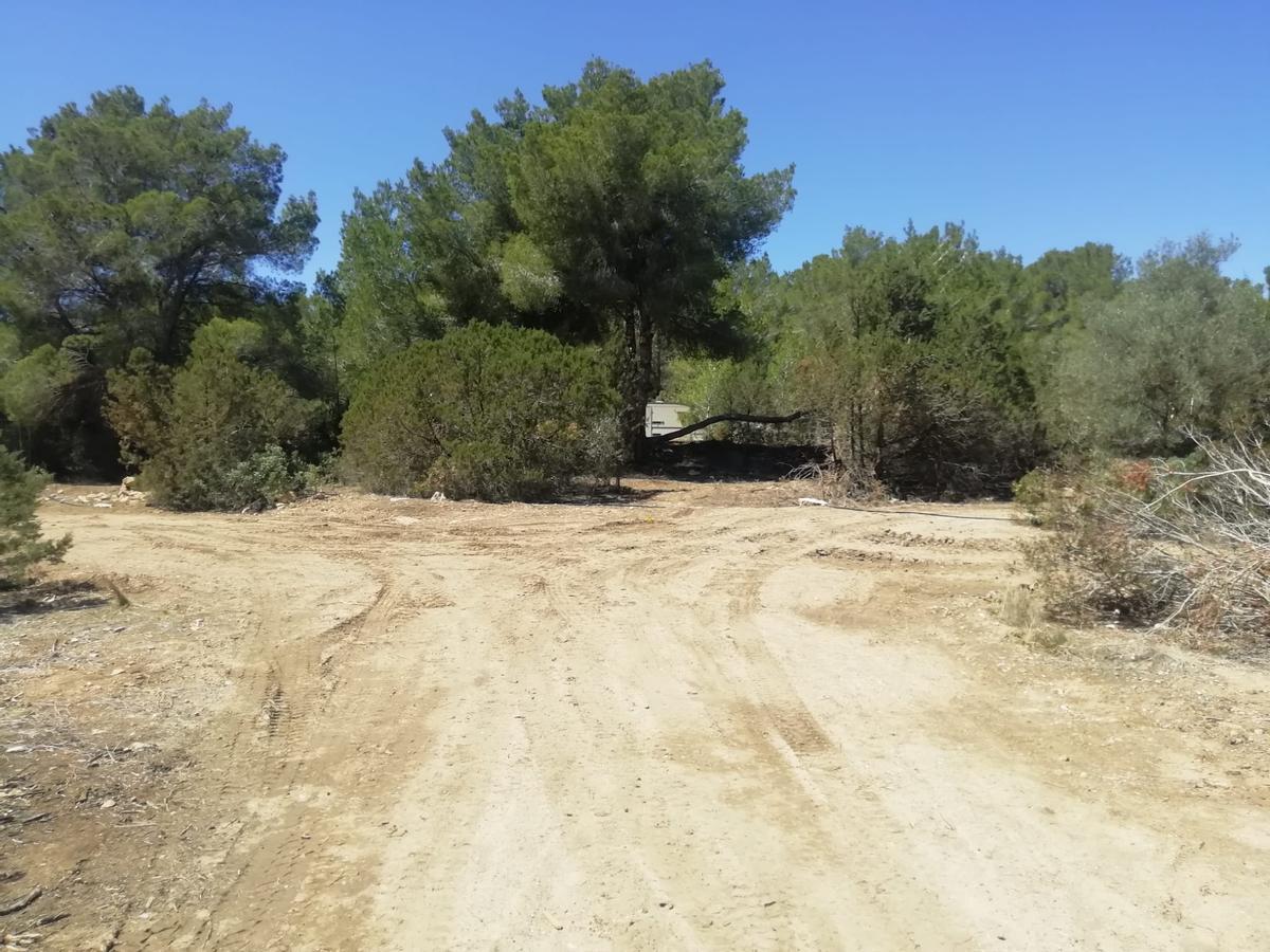 Galería: Así ha quedado el vertedero ilegal de Cala Tarida