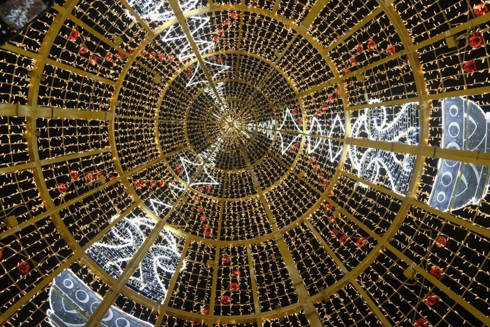 El encendido de las luces de Navidad de la calle Larios de 2018