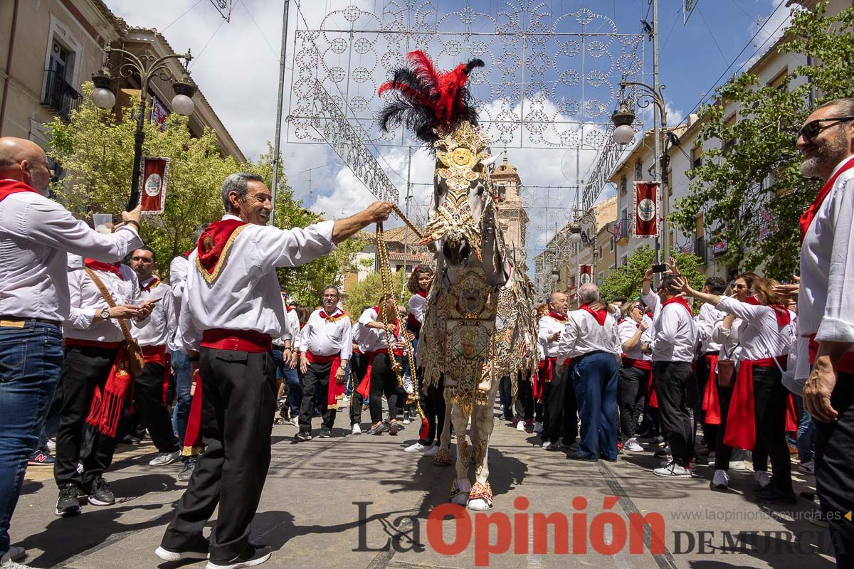 Recorrido Caballos del Vino día dos de mayo en Caravaca