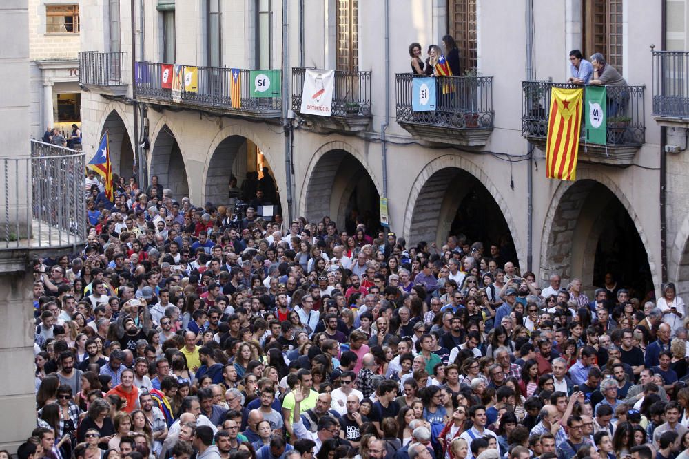 Les reaccions al discurs de Puigdemont a la Plaça del Vi