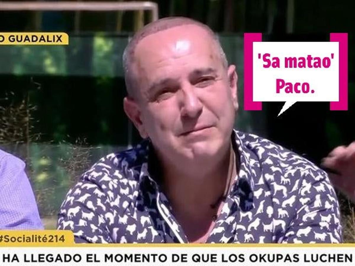 Víctor Sandoval pasea su nueva cara por los suelos de 'Sálvame Okupa'