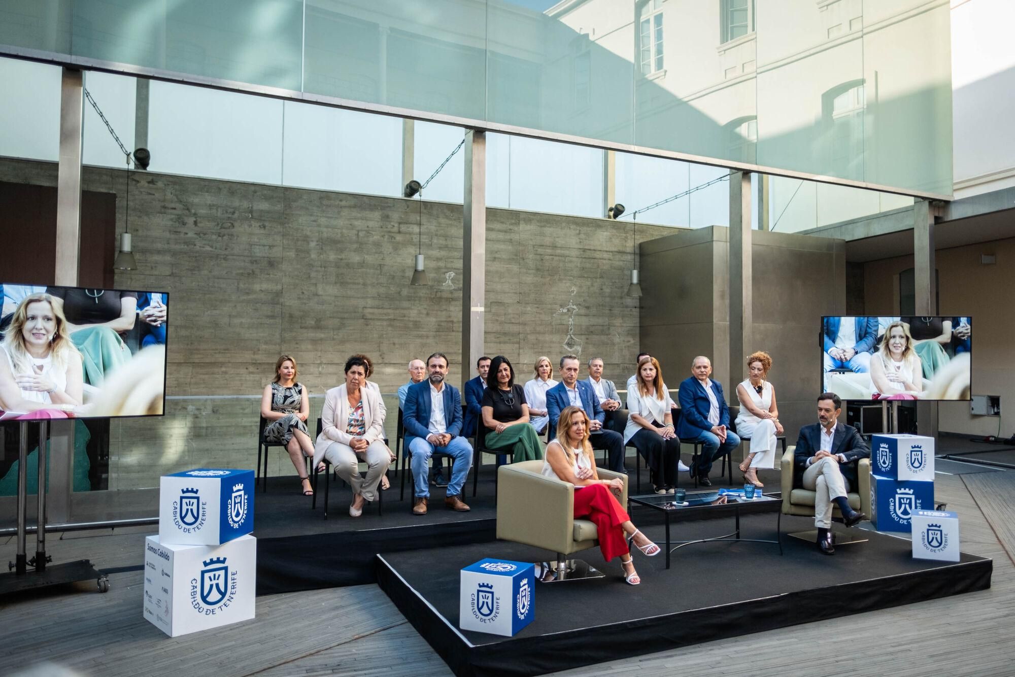 La presidenta del Cabildo de Tenerife, Rosa Dávila, y el vicepresidente primero, Lope Afonso, mantendrán un encuentro de diálogo con directores de los medios de comunicación con motivo del ecuador del mandato insular