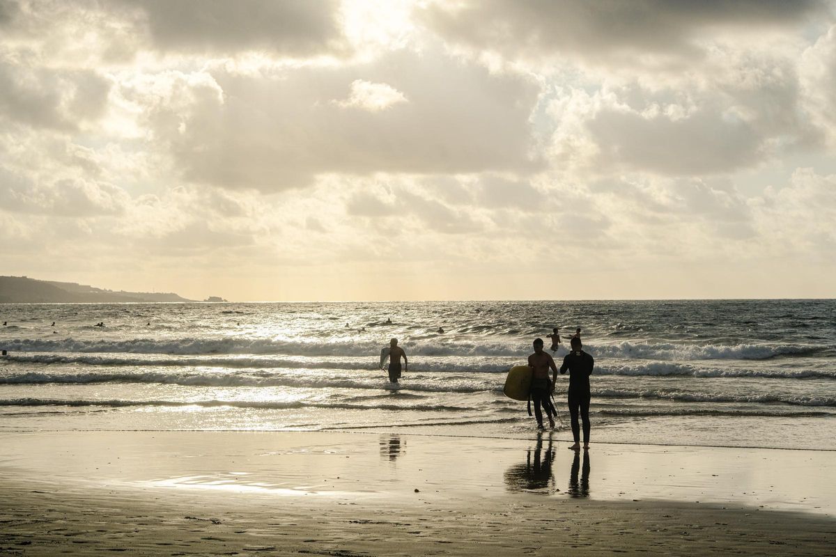 Último baño antes de apurar los preparativos por San Juan
