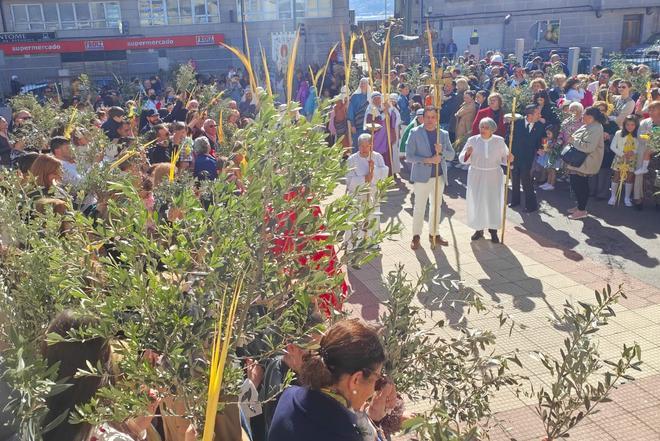 La celebración del Domingo de Ramos en Moaña y San Martiño