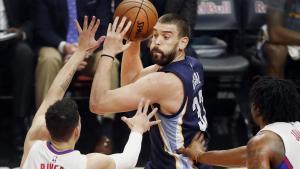 Buen partido de Marc Gasol, pero sin fortuna y con fortuna.