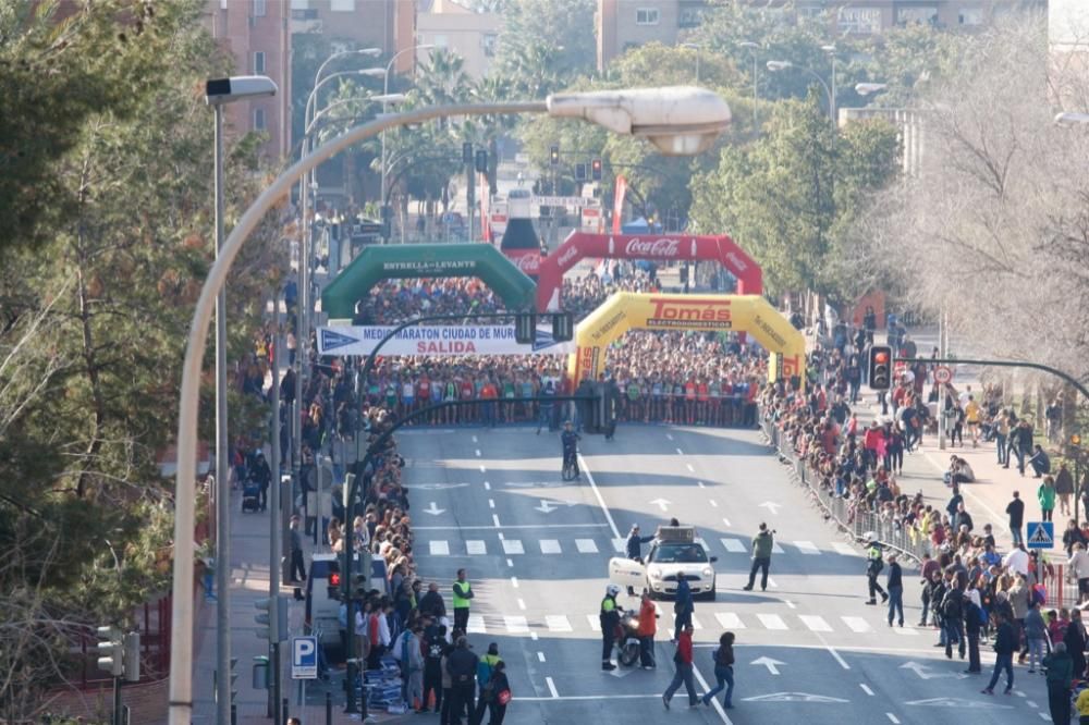 Media Maratón de Murcia: Ambiente en la salida