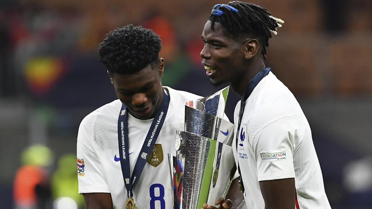 Tchouaméni y Pogba juntos en la selección francesa