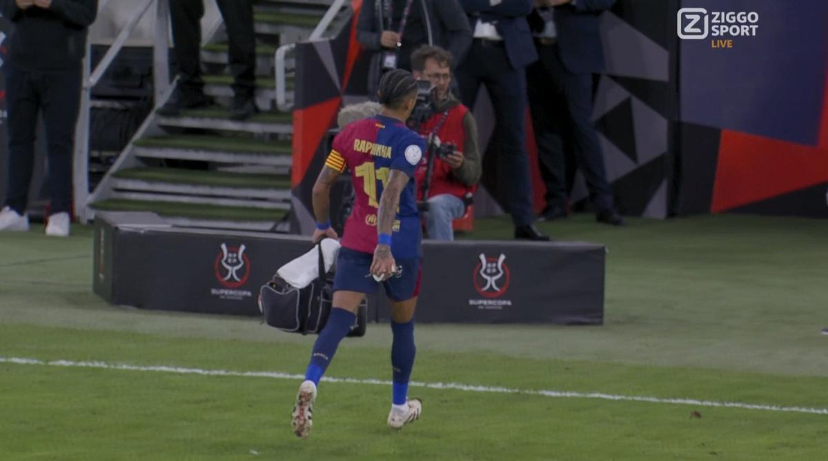Raphinha, con el botiquín