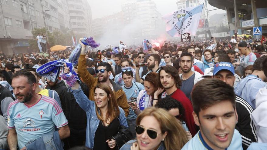 Celtistas en Balaídos. // R. Grobas