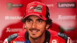 Bagnaia, tajante sobre su futuro compañero en Ducati: "Es una patraña que no quiera a Márquez en el equipo"