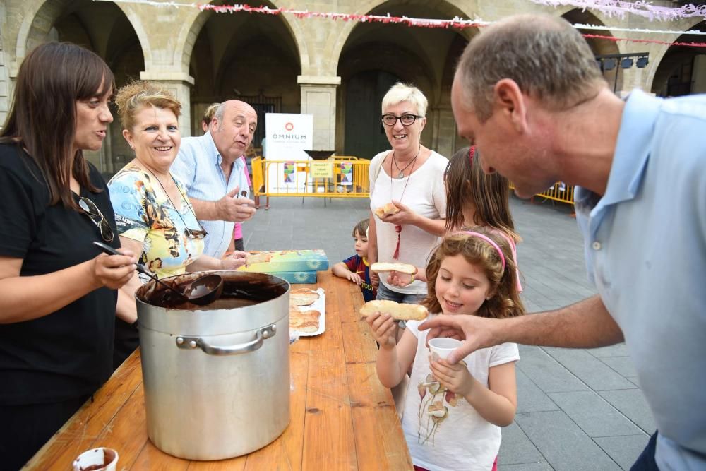 Rebuda de la flama del Canigó a Manresa