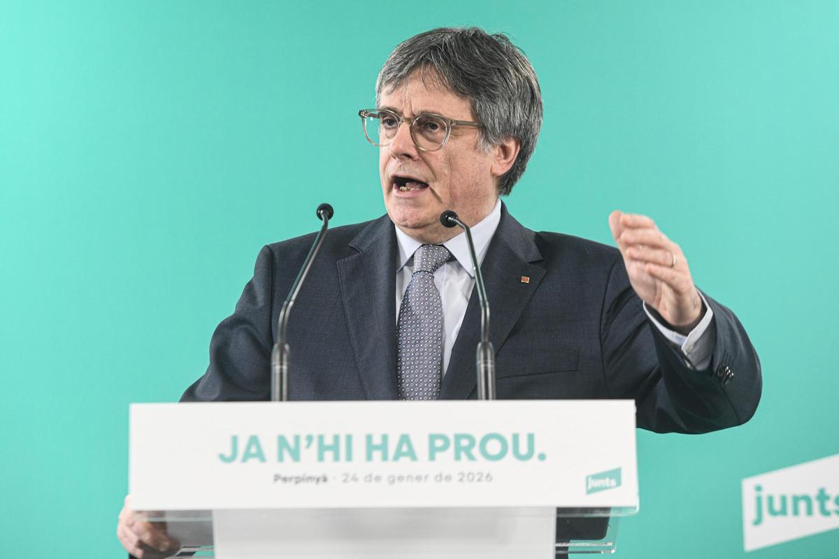 Archivo - El líder de Junts i expresident de la Generalitat, Carles Puigdemont