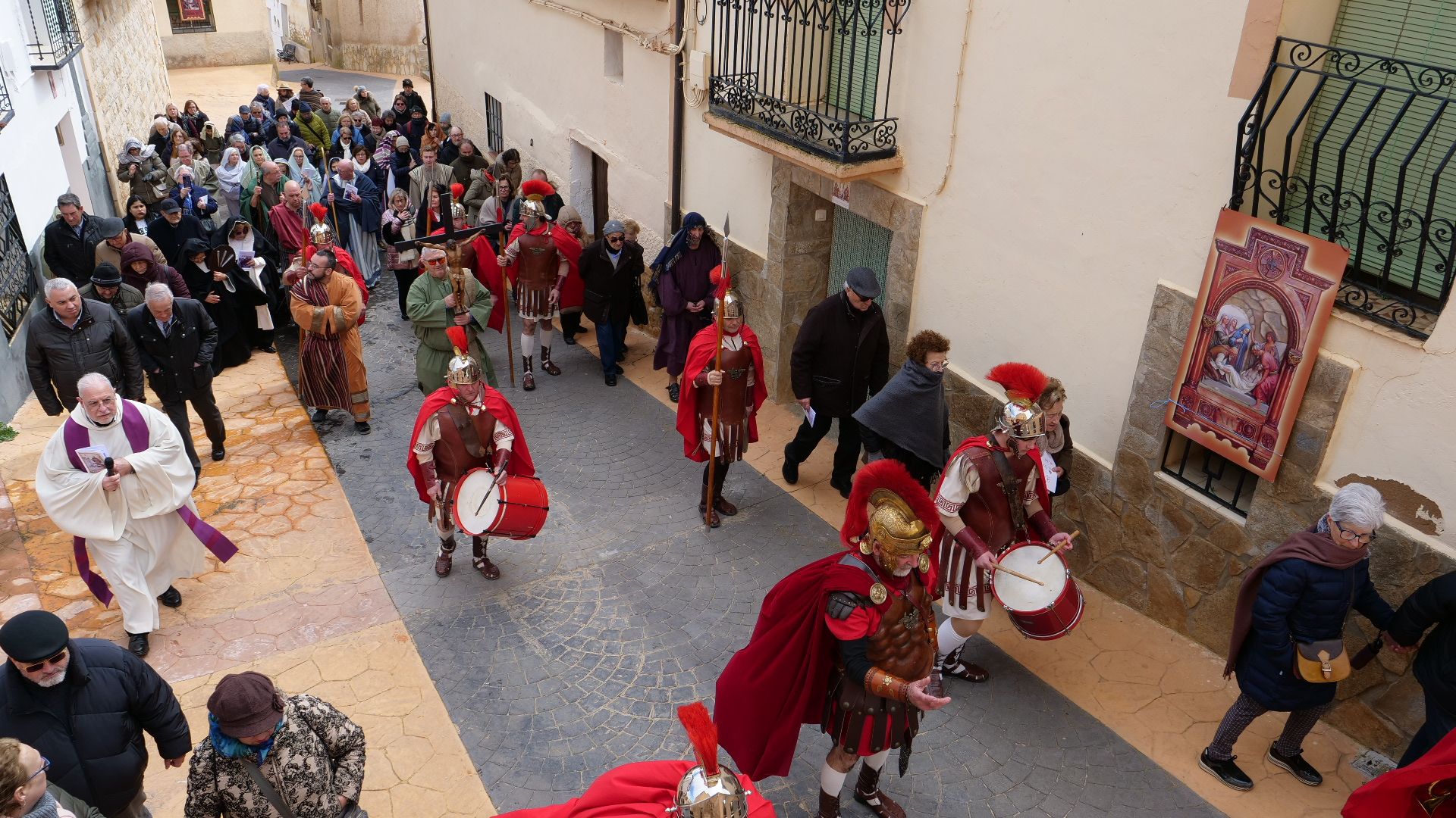 Vila-real protagoniza el particular viacrucis en Torrehermosa, pueblo natal de Sant Pasqual