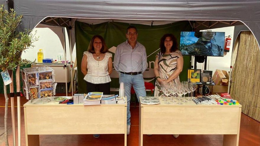 La comarca tuvo un estand propio en la feria de Ricla. | SERVICIO ESPECIAL