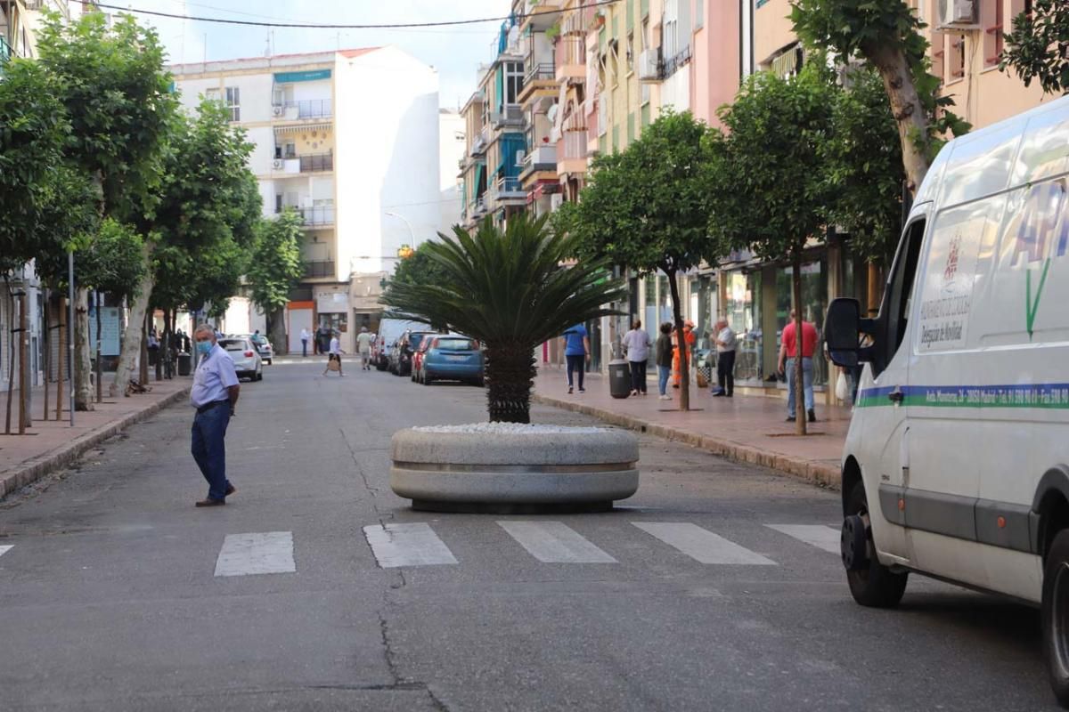 Preparativos para peatonalizar la Viñuela