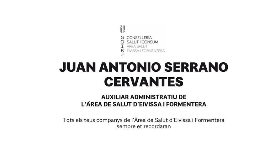 Esquela Juan Antonio Serrano Cervantes